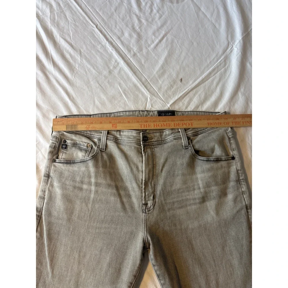 AG Dylan Slim Skinny Jeans Mens 40x34 Grey Denim Pants 33 Inseam